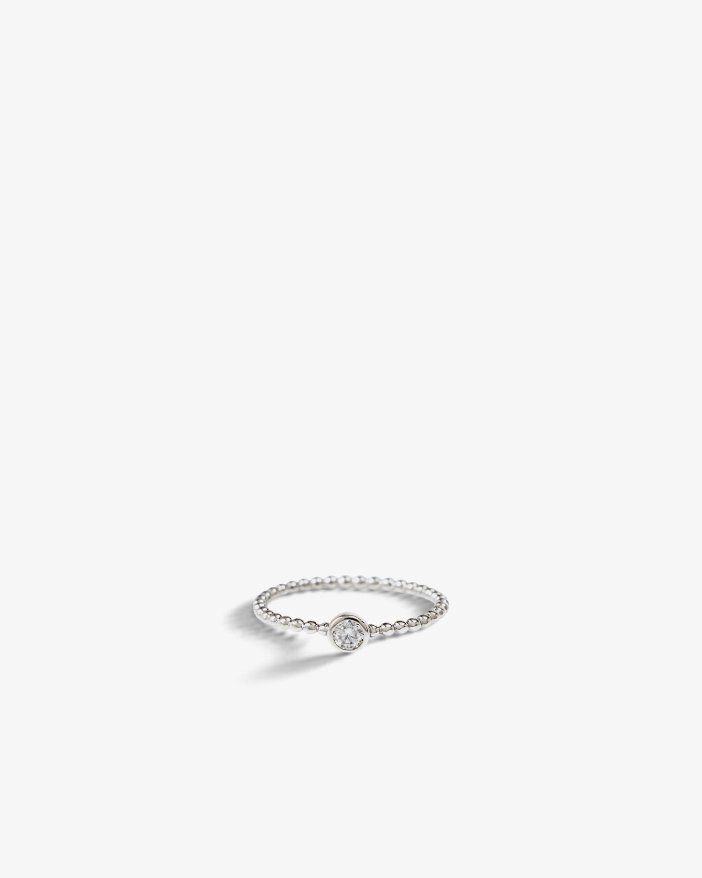 Beaded solo ring